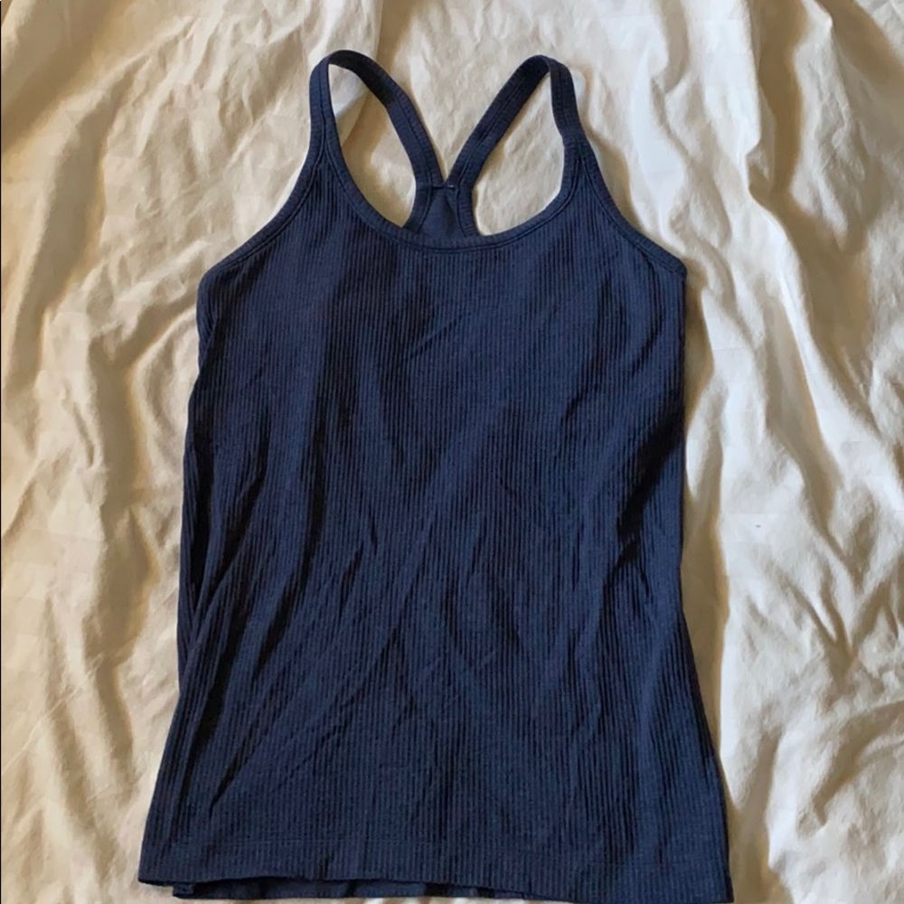 Lululemon Ebb to Street tank dark blue size 8